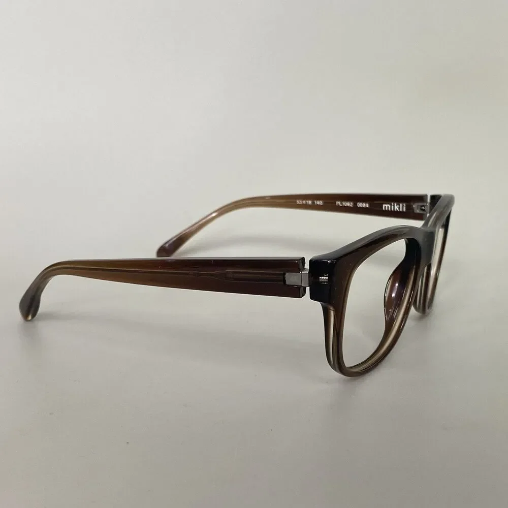 STARCK Eyes Mikli PL1062 0004 Biocity Brown Eyeglass Frames 53-18 143 Japan
